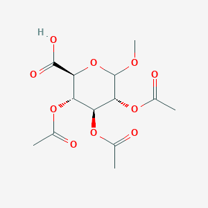 molecular formula C13H18O10 B018959 葡糖醛酸甲酯、2,3,4-三乙酸酯、D- CAS No. 3082-95-9