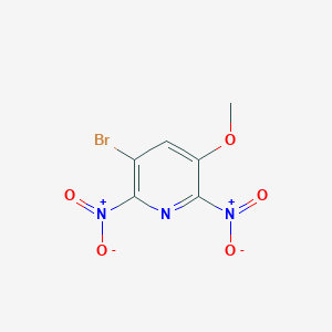 molecular formula C6H4BrN3O5 B189601 3-Bromo-2,6-bisnitro-5-methoxypyridine CAS No. 326899-80-3