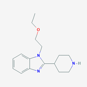 molecular formula C16H23N3O B189607 1-(2-乙氧基乙基)-2-(哌啶-4-基)-1H-苯并[d]咪唑 CAS No. 110963-63-8