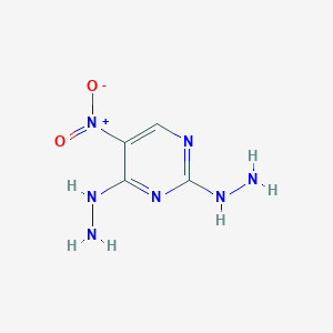 B189632 (2-Hydrazinyl-5-nitropyrimidin-4-yl)hydrazine CAS No. 3856-09-5