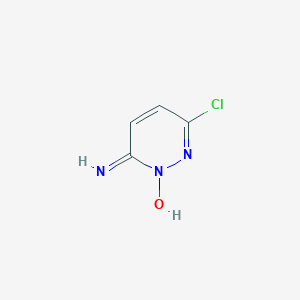 molecular formula C4H4ClN3O B189634 6-Chloropyridazin-3-amine 2-oxide CAS No. 33471-49-7