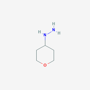 molecular formula C5H12N2O B189657 (四氢-2H-吡喃-4-基)肼 CAS No. 116312-69-7