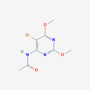 molecular formula C8H10BrN3O3 B189670 4-Acetylamino-5-bromo-2,6-dimethoxypyrimidine CAS No. 148214-54-4