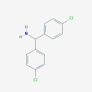 molecular formula C13H11Cl2N B189672 4-Chloro-alpha-(4-chlorophenyl)benzenemethanamine CAS No. 14212-38-5