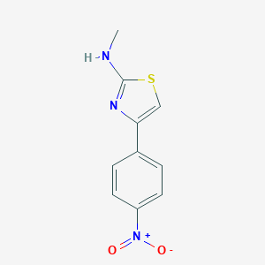 molecular formula C10H9N3O2S B189675 2-Thiazolamine, N-methyl-4-(4-nitrophenyl)- CAS No. 91260-88-7