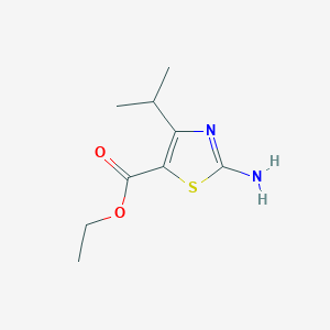 molecular formula C9H14N2O2S B189676 Ethyl 2-amino-4-isopropylthiazole-5-carboxylate CAS No. 72850-76-1