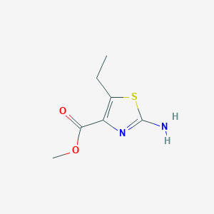 molecular formula C7H10N2O2S B189684 Methyl 2-amino-5-ethyl-1,3-thiazole-4-carboxylate CAS No. 28942-54-3