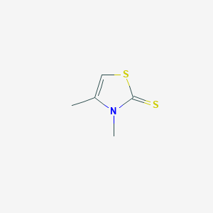 molecular formula C5H7NS2 B189691 2(3H)-Thiazolethione, 3,4-dimethyl- CAS No. 5316-79-0
