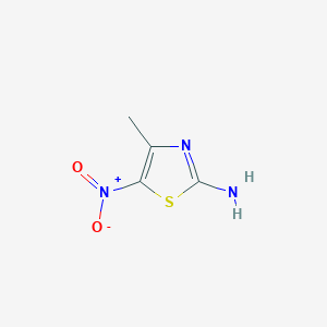 molecular formula C4H5N3O2S B189694 4-甲基-5-硝基-2-噻唑胺 CAS No. 56682-07-6