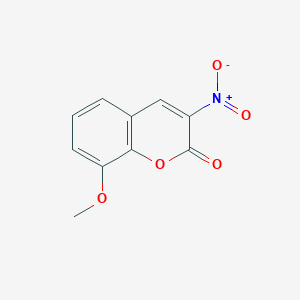 molecular formula C10H7NO5 B189709 2H-1-Benzopyran-2-one, 8-methoxy-3-nitro- CAS No. 88184-83-2