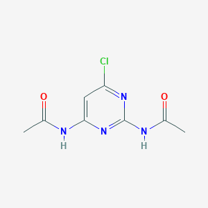 molecular formula C8H9ClN4O2 B189752 N-[2-(acetylamino)-6-chloropyrimidin-4-yl]acetamide CAS No. 7148-63-2