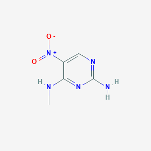 molecular formula C5H7N5O2 B189754 4-N-methyl-5-nitropyrimidine-2,4-diamine CAS No. 5096-95-7