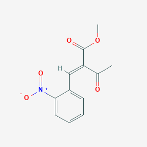 molecular formula C₁₂H₁₁NO₅ B018976 Methyl 2-(2-nitrobenzylidene)acetoacetate CAS No. 39562-27-1