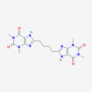 molecular formula C18H22N8O4 B189770 8-[4-(1,3-dimethyl-2,6-dioxo-7H-purin-8-yl)butyl]-1,3-dimethyl-7H-purine-2,6-dione CAS No. 66400-58-6