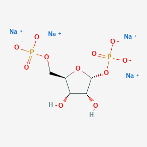 molecular formula C5H8Na4O11P2 B189784 tetrasodium;[(2R,3R,4S,5R)-3,4-dihydroxy-5-(phosphonatooxymethyl)oxolan-2-yl] phosphate CAS No. 113599-17-0
