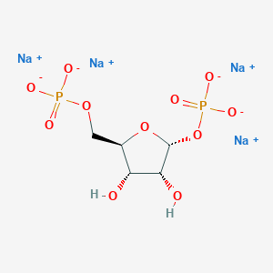 molecular formula C5H8Na4O11P2 B189784 α-D-Ribose 1,5-Bis(phosphate) sel de tétrasodium CAS No. 113599-17-0