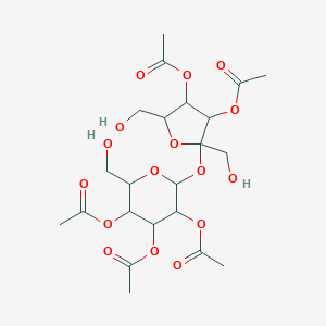 molecular formula C₂₂H₃₂O₁₆ B018979 2,3,3',4,4'-五-O-乙酰蔗糖 CAS No. 34382-02-0