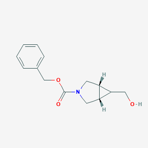 molecular formula C14H17NO3 B189808 Benzyl (1R,5S)-6-(hydroxymethyl)-3-azabicyclo[3.1.0]hexane-3-carboxylate CAS No. 134575-14-7