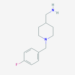 molecular formula C13H19FN2 B189813 [1-(4-氟苄基)哌啶-4-基]甲胺 CAS No. 174561-02-5