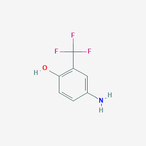 B189850 4-Amino-2-(trifluoromethyl)phenol CAS No. 1535-76-8