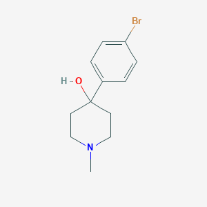 molecular formula C12H16BrNO B189865 4-哌啶醇，4-(4-溴苯基)-1-甲基- CAS No. 139474-25-2