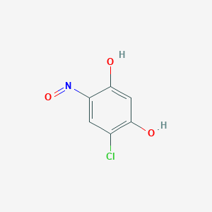 molecular formula C6H4ClNO3 B018988 4-氯-6-亚硝基苯-1,3-二醇 CAS No. 109755-36-4