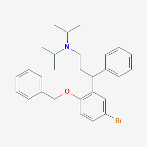molecular formula C28H34BrNO B189887 3-(2-(苄氧基)-5-溴苯基)-N,N-二异丙基-3-苯基丙-1-胺 CAS No. 156755-27-0