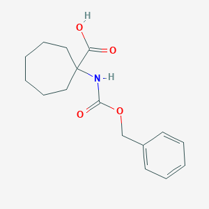 molecular formula C16H21NO4 B189903 1-[(Benzyloxycarbonyl)amino]cycloheptanecarboxylic acid CAS No. 197794-44-8