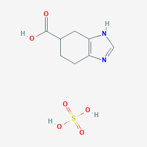 molecular formula C8H12N2O6S B189905 4,5,6,7-Tetrahydrobenzimidazole-5-carboxylic acid sulfate CAS No. 131020-49-0