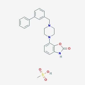 molecular formula C25H27N3O5S B018993 间苯普诺甲磺酸盐 CAS No. 350992-13-1