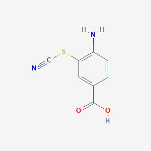 molecular formula C8H6N2O2S B189939 4-Amino-3-thiocyanatobenzoic acid CAS No. 18330-64-8