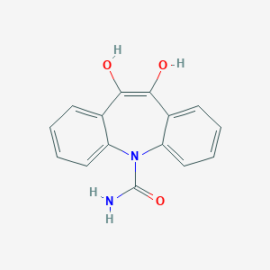 molecular formula C15H12N2O3 B189952 5,6-二羟基苯并[b][1]苯并氮杂菲-11-甲酰胺 CAS No. 104839-39-6