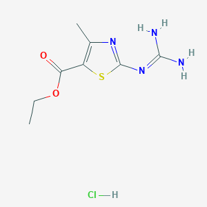 molecular formula C8H13ClN4O2S B189956 2-氨基甲酰胺基-4-甲基-1,3-噻唑-5-甲酸乙酯盐酸盐 CAS No. 131184-96-8