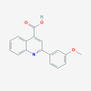 molecular formula C17H13NO3 B189974 2-(3-甲氧基苯基)喹啉-4-羧酸 CAS No. 159782-19-1