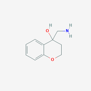 B189978 4-(Aminomethyl)chroman-4-ol CAS No. 146471-52-5