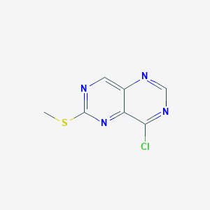 B189985 8-Chloro-2-(methylthio)pyrimido[5,4-d]pyrimidine CAS No. 176637-10-8