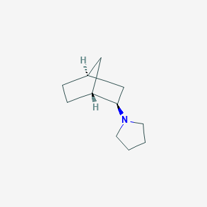 molecular formula C11H19N B189992 Pyrrolidine, 1-bicyclo[2.2.1]hept-2-yl-, exo-(9CI) CAS No. 197858-23-4