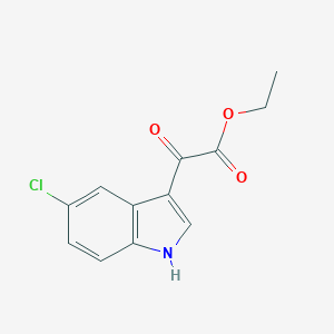 molecular formula C12H10ClNO3 B190027 2-(5-クロロ-1H-インドール-3-イル)-2-オキソ酢酸エチル CAS No. 163160-58-5