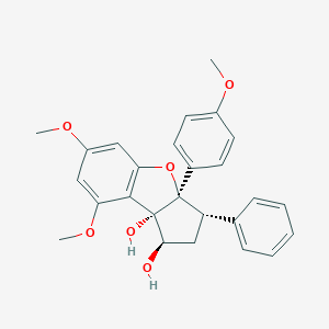 molecular formula C26H26O6 B190029 ロカグラオール CAS No. 147059-46-9