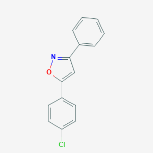 molecular formula C15H10ClNO B190035 5-(p-Chlorophenyl)-3-phenylisoxazole CAS No. 1148-87-4