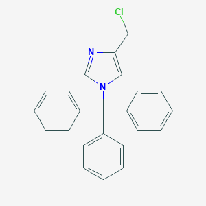 molecular formula C23H19ClN2 B190043 4-(Chloromethyl)-1-trityl-1H-imidazole CAS No. 103057-10-9