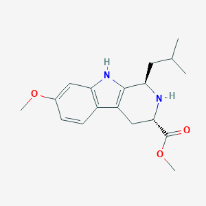 molecular formula C18H24N2O3 B190049 Methyl (1R,3S)-7-methoxy-1-(2-methylpropyl)-2,3,4,9-tetrahydro-1H-beta-carboline-3-carboxylate CAS No. 107447-06-3