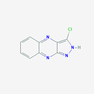 B190092 3-Chloro-1H-pyrazolo[3,4-b]quinoxaline CAS No. 160315-07-1