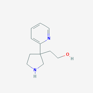 2-(3-(Pyridin-2-yl)pyrrolidin-3-yl)ethanol