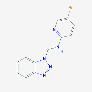 molecular formula C12H10BrN5 B190102 N-(benzotriazol-1-ylmethyl)-5-bromopyridin-2-amine CAS No. 111184-64-6