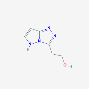 molecular formula C6H8N4O B190107 1h-Pyrazolo[5,1-c]-1,2,4-triazole-3-ethanol CAS No. 197355-89-8