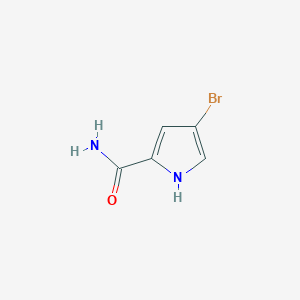 B190144 4-Bromo-1H-pyrrole-2-carboxamide CAS No. 196106-96-4