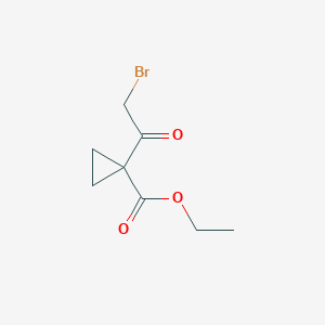 molecular formula C8H11BrO3 B190165 1-(2-溴乙酰)环丙烷甲酸乙酯 CAS No. 129306-05-4