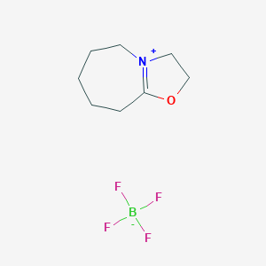 molecular formula C8H14BF4NO B190174 3,5,6,7,8,9-六氢-2H-恶唑并[3,2-a]氮杂环-4-鎓四氟硼酸盐 CAS No. 167957-82-6