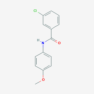 molecular formula C14H12ClNO2 B190175 3-氯-N-(4-甲氧基苯基)苯甲酰胺 CAS No. 158525-81-6